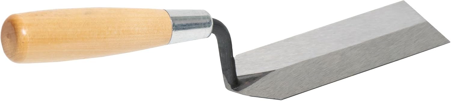MARSHALLTOWN Margin Trowel, 5 x 2 Inch Blade, Spread Mortar and Tile Adhesive, Durable High Carbon Steel, Wood Handle