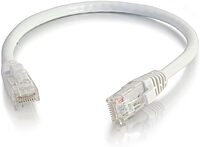C2G 7ft Cat6 Ethernet Cable - Snagless Unshielded (UTP) - White - RJ-45 Male