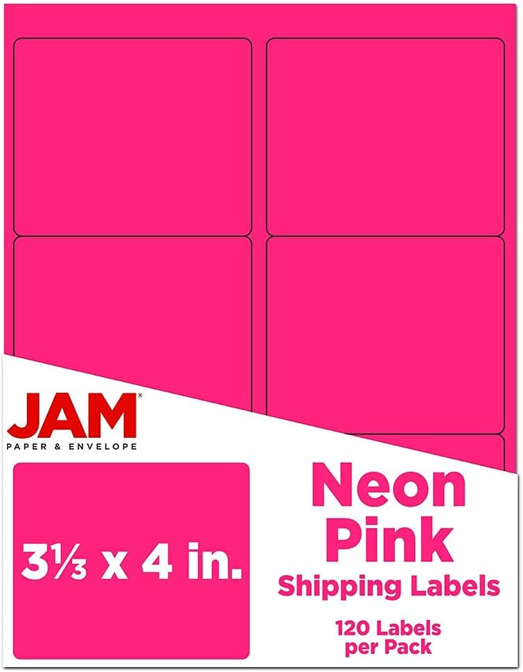 JAM PAPER Mailing Address Labels - Self-Adhesive Rectangular