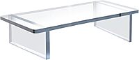 Azar Displays Deluxe Acrylic Monitor Riser Display, Clear