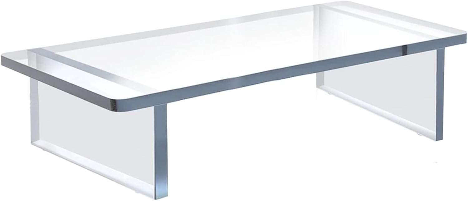 Azar Displays Deluxe Acrylic Monitor Riser Display, Clear