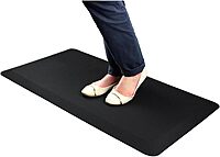 AFS-TEX System 3000 | Anti Fatigue Comfort Mat for Kitchen, Home, Office, Standing Desk | Large Anti Fatigue Mat with Soft Cover | Black | 20” x 39”