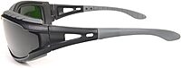 Bollé Safety 253-TR-40089 Tracker Safety Eyewear with Black/Gray Polycarbonate + TPE Full Frame and Welding Lens