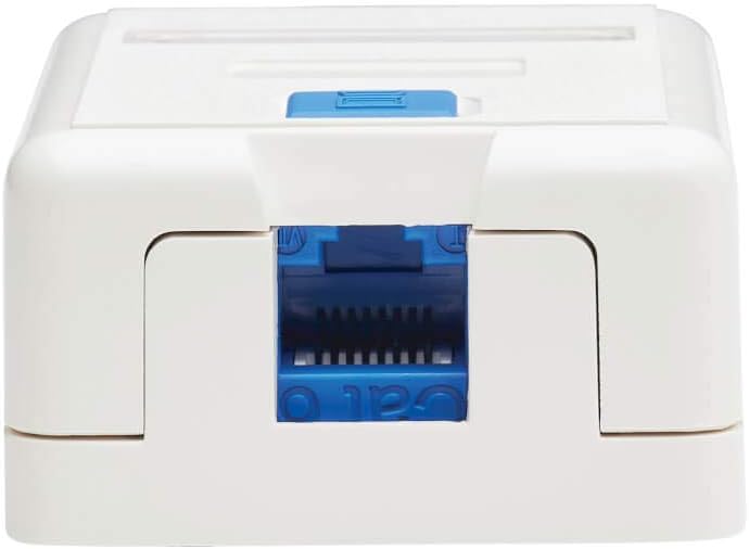 Tripp Lite Keystone Jack Surface Mount Box, White