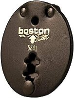 BOSTON LEATHER Round Clip-On Badge Holder