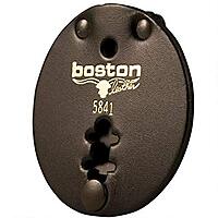BOSTON LEATHER Round Clip-On Badge Holder