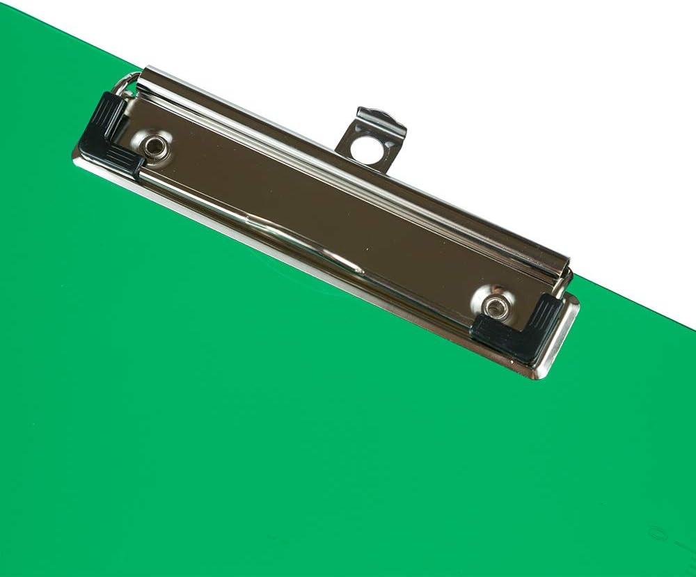 JAM PAPER Plastic Clipboards with Low-Profile Metal Clip - Letter Size