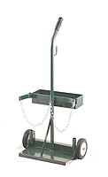 Harper Trucks 106T-21 Welding Cylinder Hand Truck, 40-Inch High x 19-Inch Wide, Tool Box, 6-Inch Pneumatic Wheels
