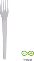 Eco-Products Compostable CPLA 6" Plastic Forks, Case of 1000, Disposable White Fork, Plantware Cutlery, Renewable Material Made from Plants, Sturdy and Strong, BPI-Certified