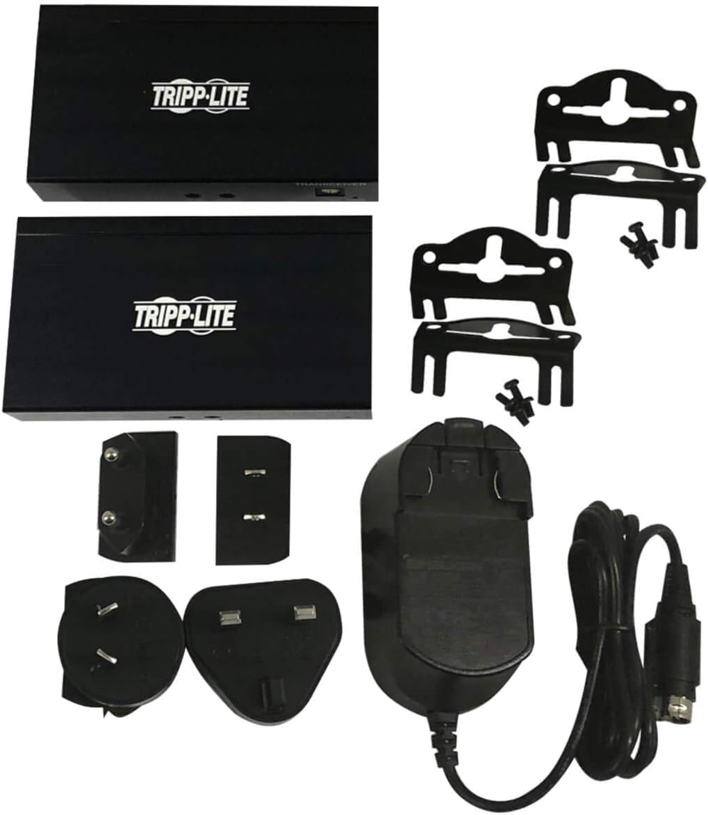 Tripp Lite HDMI Over Cat6 Extender Kit Transmitter Receiver Repeater 4K60Hz (B127A-111-BHTH)