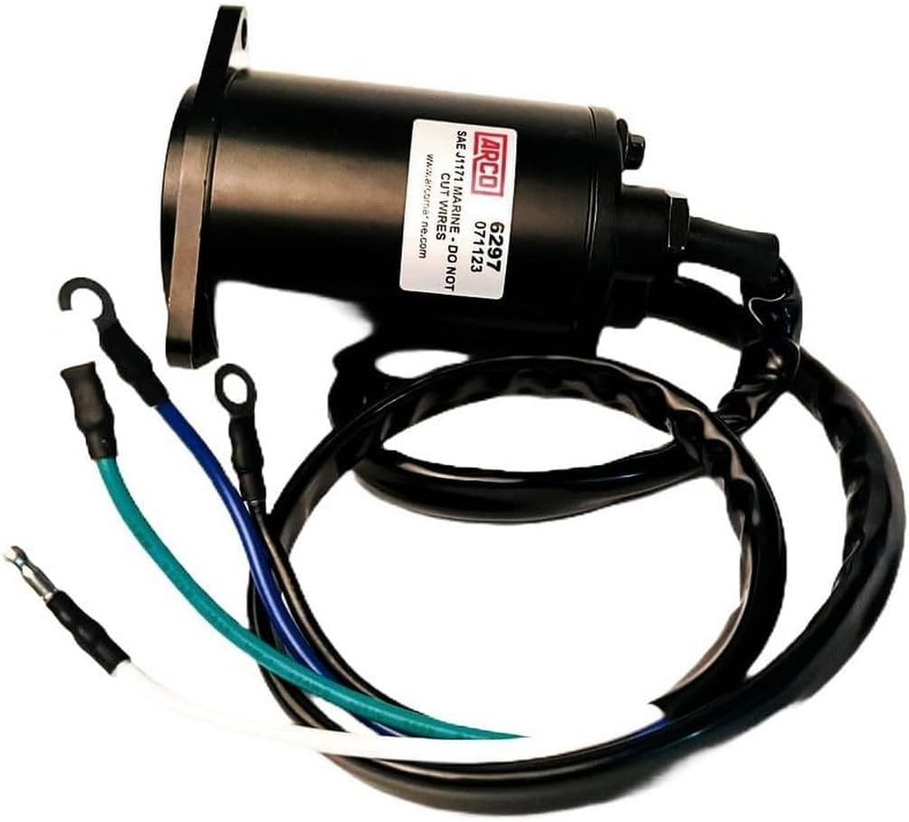 ARCO Marine Original Equipment Quality Replacement Yamaha Tilt Trim Motor - 1990-2003 250HP/1994-2003 225HP Units