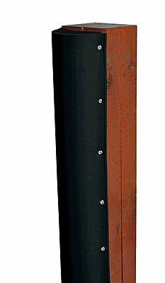 Dock Edge + DE1020BF PVC Piling Bumper (Black, 6-Feet)