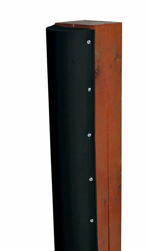 Dock Edge + DE1020BF PVC Piling Bumper (Black, 6-Feet)
