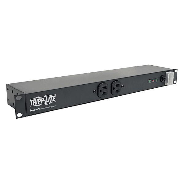 Tripp Lite 1U Rackmount Power Strip PDU, 15A 120V, 15ft Cord