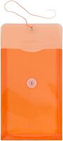 JAM PAPER Open-End Plastic Envelopes, Button & String