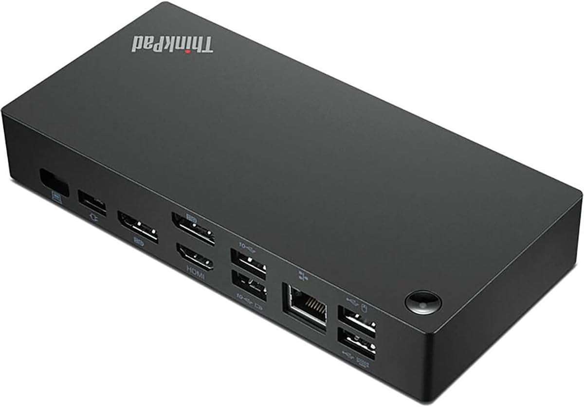 Lenovo ThinkPad Universal USB-C Smart Dock - for Notebook/Desktop PC - 96 W - USB Type C - 4K - 3840x 2160 - 40B20135US