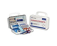 First Aid Only 96 Piece Bulk Contractors Kit Plastic Case with Gasket, 1.05 Pound