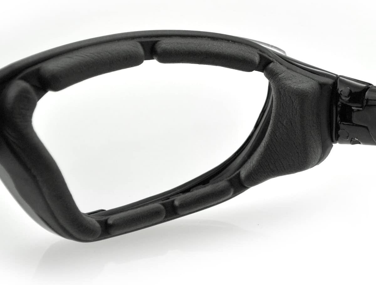 Bobster Renegade Sport Sunglasses Gloss Black Frame/Clear Photochromic Lens