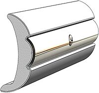 TACO Marine V21-9906WHC60D-1 Rigid Flex Core Rub Rail - 60' 2" x 7/8", Frosty White