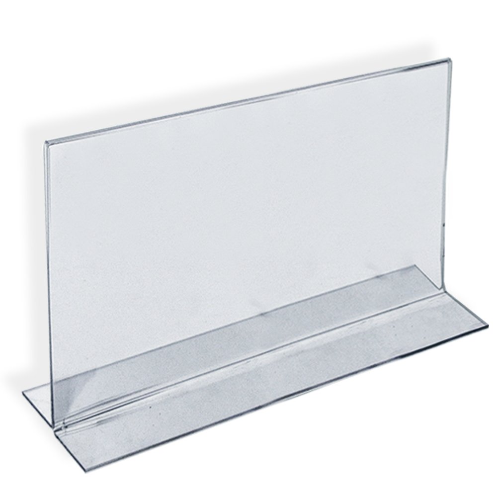 Azar Displays Double-Foot 2-Sided Acrylic Sign Holders