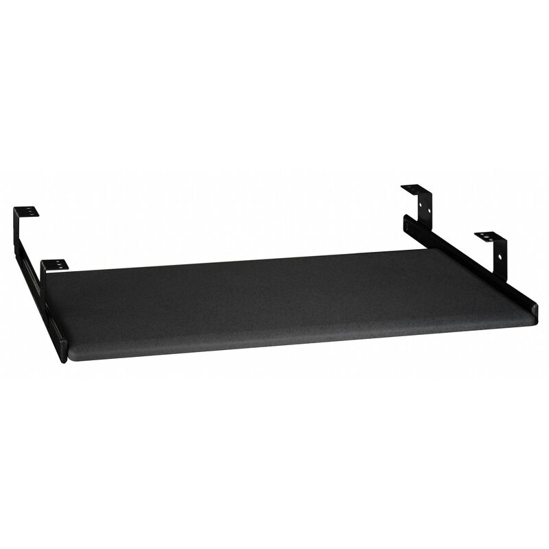 Bush Business Furniture Universal Keyboard Shelf, Desk Accessories for Home or Professional Office, Black