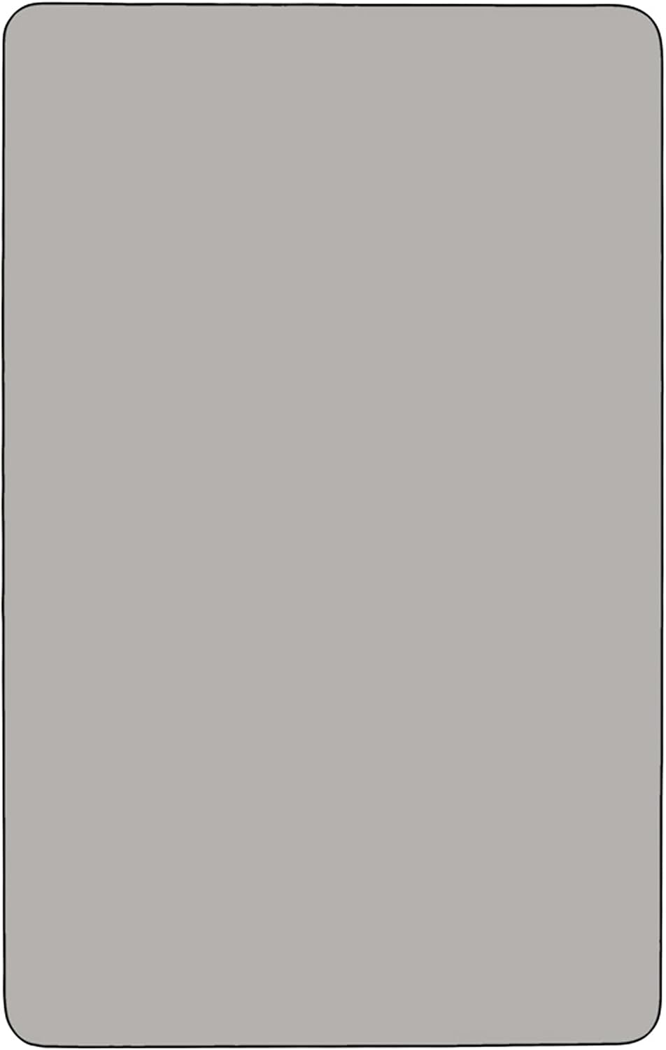 Flash Furniture Rectangular HP Laminate Activity Table, 24 x 60 in, Adjustable 16.25-25.25 in, Gray