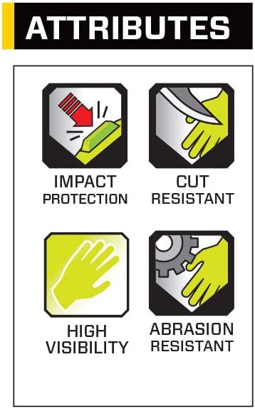 Ansell RINGERS R-297G Heavy Duty Industrial Padded Impact Protection Gloves