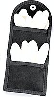 Uncle Mike's Latex Glove Kodra Pouch Latex Glove Kodra Black Pouch Double Snap Close, Card 88961