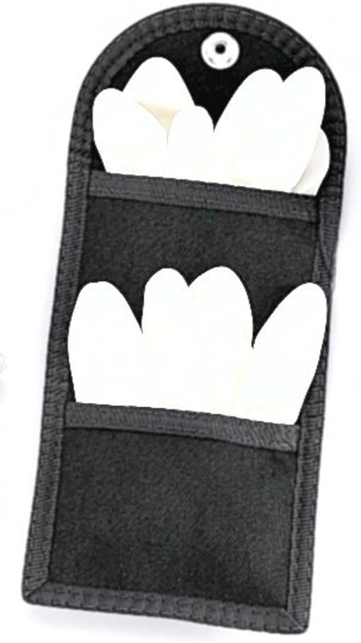 Uncle Mike's Latex Glove Kodra Pouch Latex Glove Kodra Black Pouch Double Snap Close, Card 88961