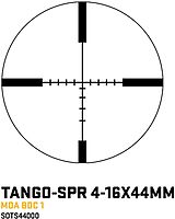 SIG SAUER Tango-SPR 4-16x44mm 30mm Tube Second Focal Plane/SFP/F2 Shockproof Waterproof Fogproof Tactical Riflescope | MOA BDC-1 Reticle, SPR Scope Mount, Flip-Back Caps Included, SOTS44000