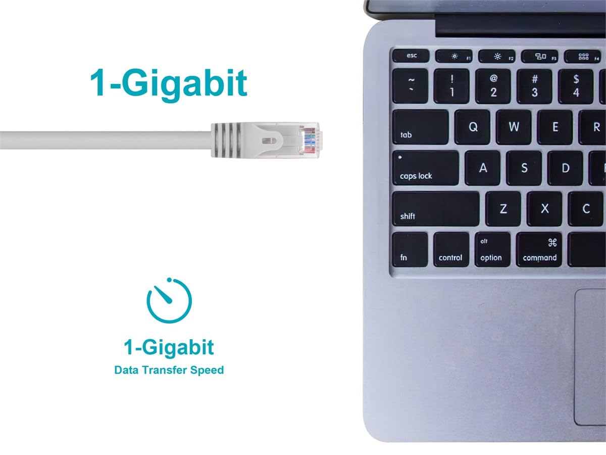Monoprice Cat6 Flexboot Ethernet Patch Cable UTP 24AWG 550MHz Snagless RJ45