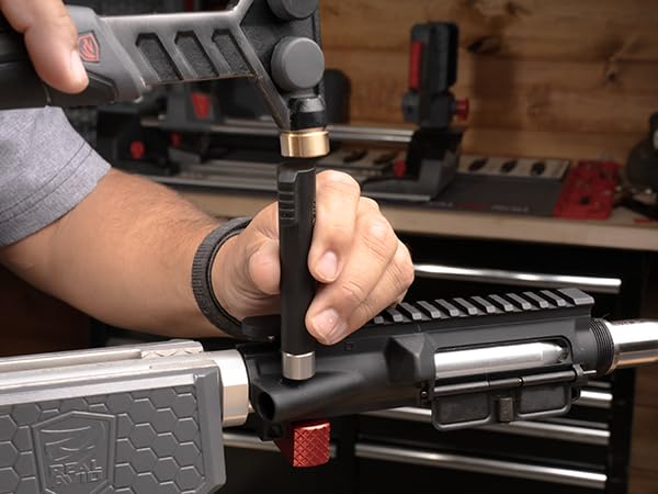 Real Avid Armorer's Master Hammer - 20 Ounce 9-1/2" Hammer with Changing Heads Including Soft Blow, Steel