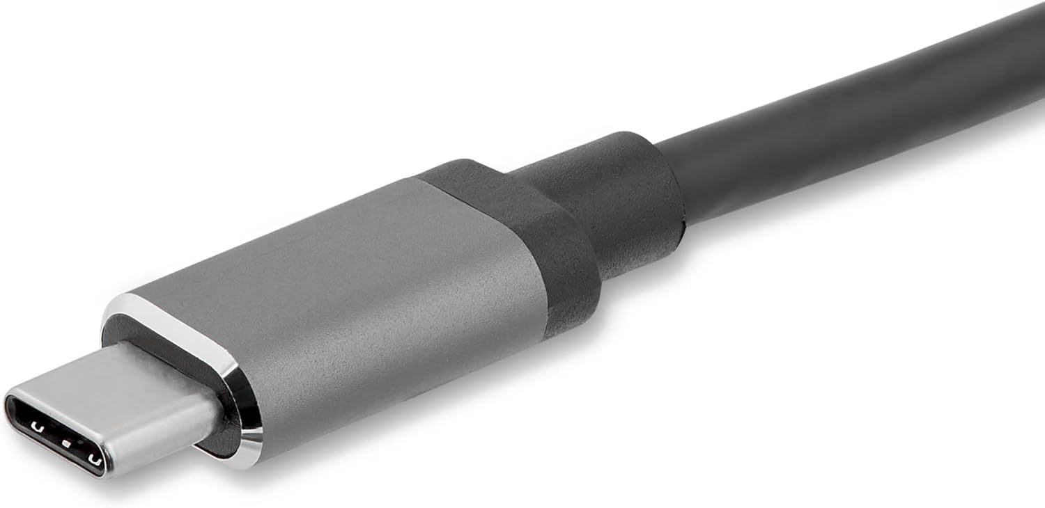 StarTech.com USB-C to VGA and HDMI Adapter - 2-in-1 - 4K 30Hz - Space Grey - Windows & Mac Compatible (CDP2HDVGA)