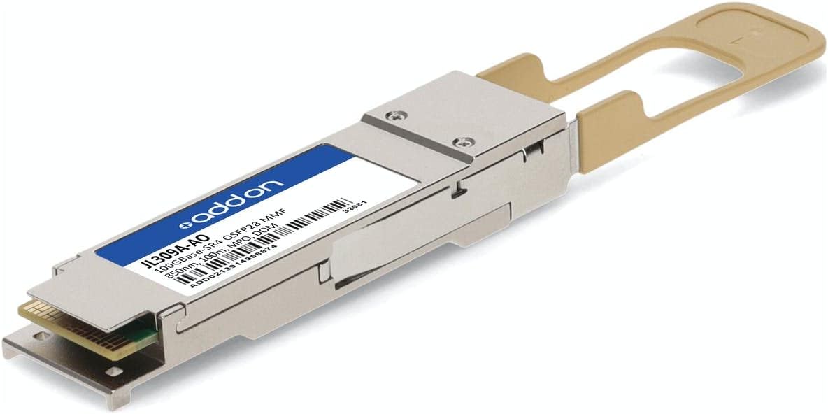 Add-On JL309A-AO 100GBase-SR4 QSFP28 Transceiver for HP JL309A Compatible - MMF 850nm 100m MPO & DOM