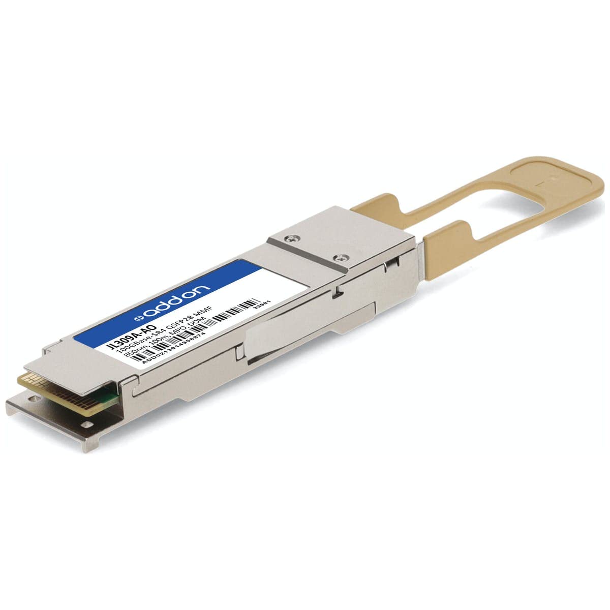 Add-On JL309A-AO 100GBase-SR4 QSFP28 Transceiver for HP JL309A Compatible - MMF 850nm 100m MPO & DOM