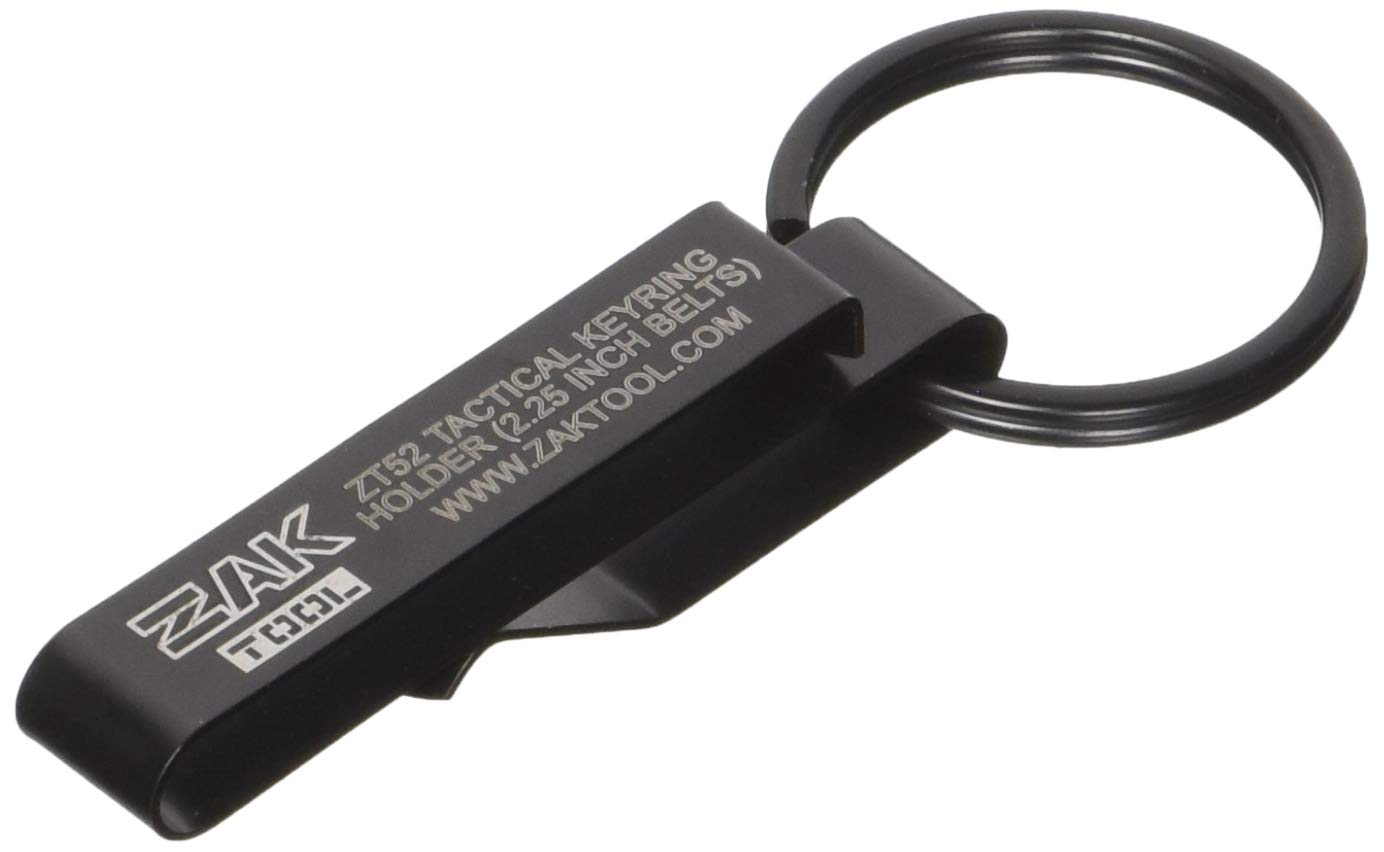 Zak Tool ZT52 Tactical Stealth Police Key Ring Holder (2.25-Inch Max) Black 1