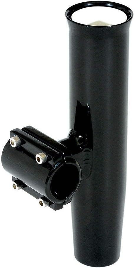 Lee's Clamp-On Rod Holder - Black Aluminum - Horizontal Mount - Fits 1.660" O.D. Pipe