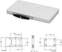 Minn Kota Terrova Electric Trolling Motor Foot Pedal and Quick Release Bracket Bundle Foot Pedal-Corded + Mount