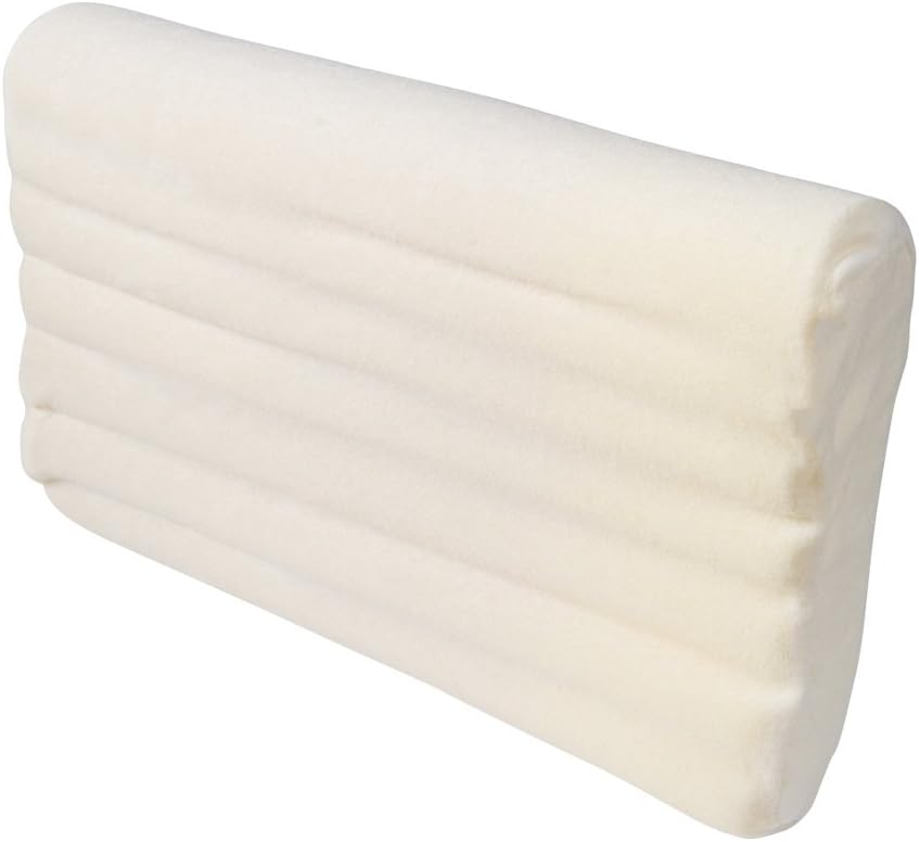 DMI Contour Memory Foam Pillow for Excellent Neck Support, Cervical Pillow, with Soft Cream Terry Cloth Cover