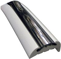 TACO Semi-Rigid Rub Rail Kit - White w/Flex Chrome Insert - 70'