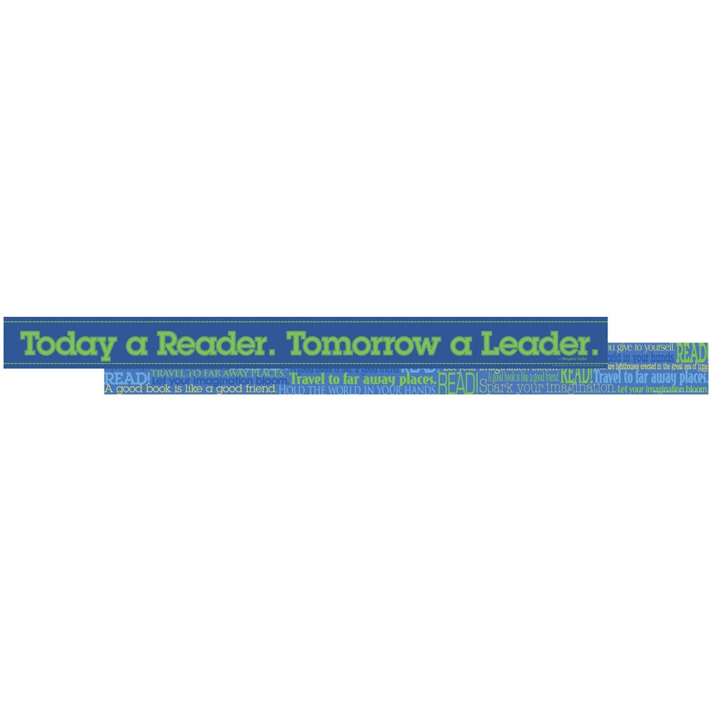 Barker Creek Double-Sided Straight-Edge Border Strips, 3in x 35in, Word Wall Read, Pack Of 12