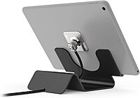 Universal Security Tablet Holder With Security Cable Lock and Plate, Black (CL12UTHBB)