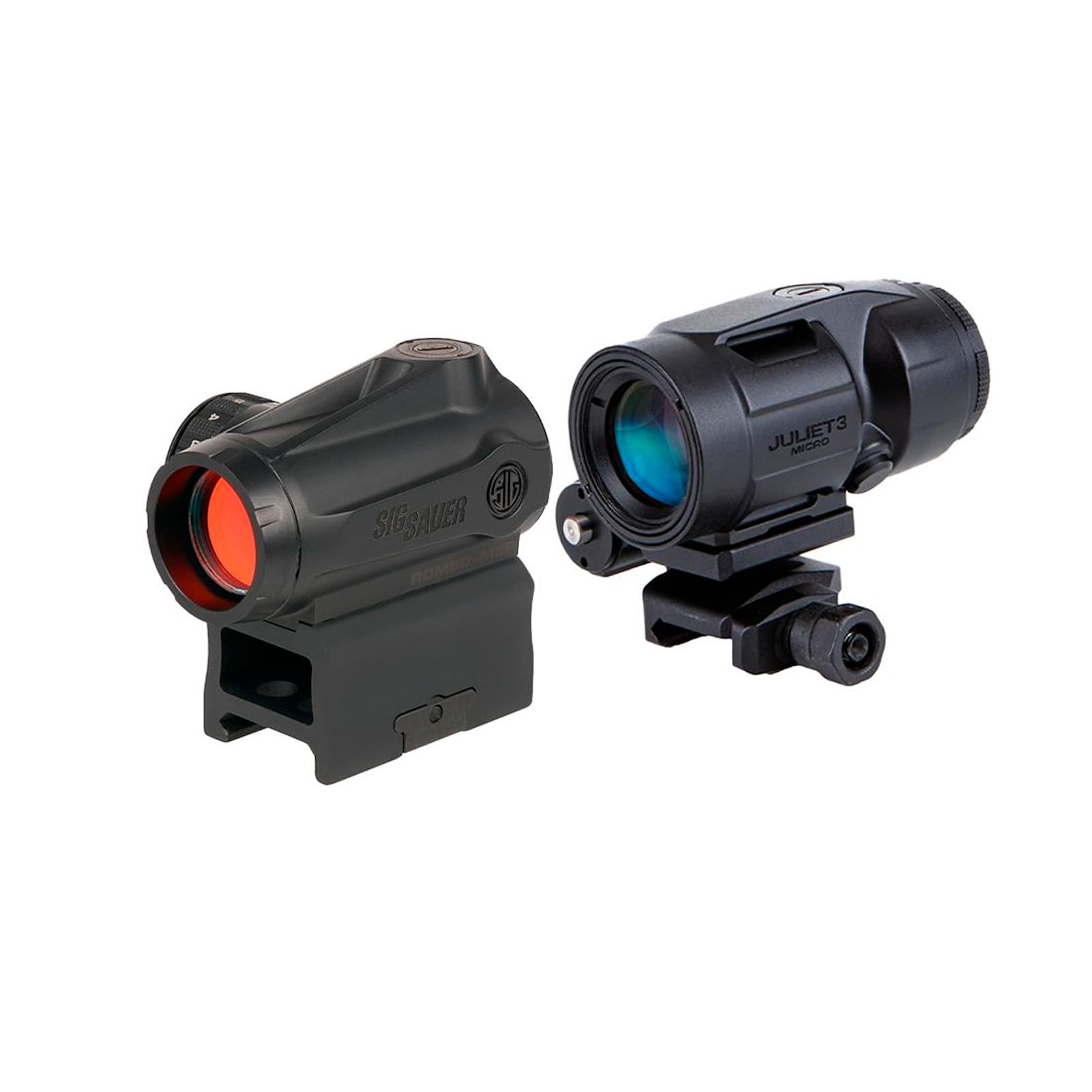 SIG SAUER Romeo-MSR Gen II 1x20mm 2 MOA Red Dot Sight & 3x22mm JULIET3-Micro Magnifier Combo Kit | Durable Waterproof