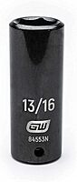 GEARWRENCH 19 Piece 1/2 Inch Drive 6 Point Impact Socket Set, Deep, SAE - 84934N 1/2"
