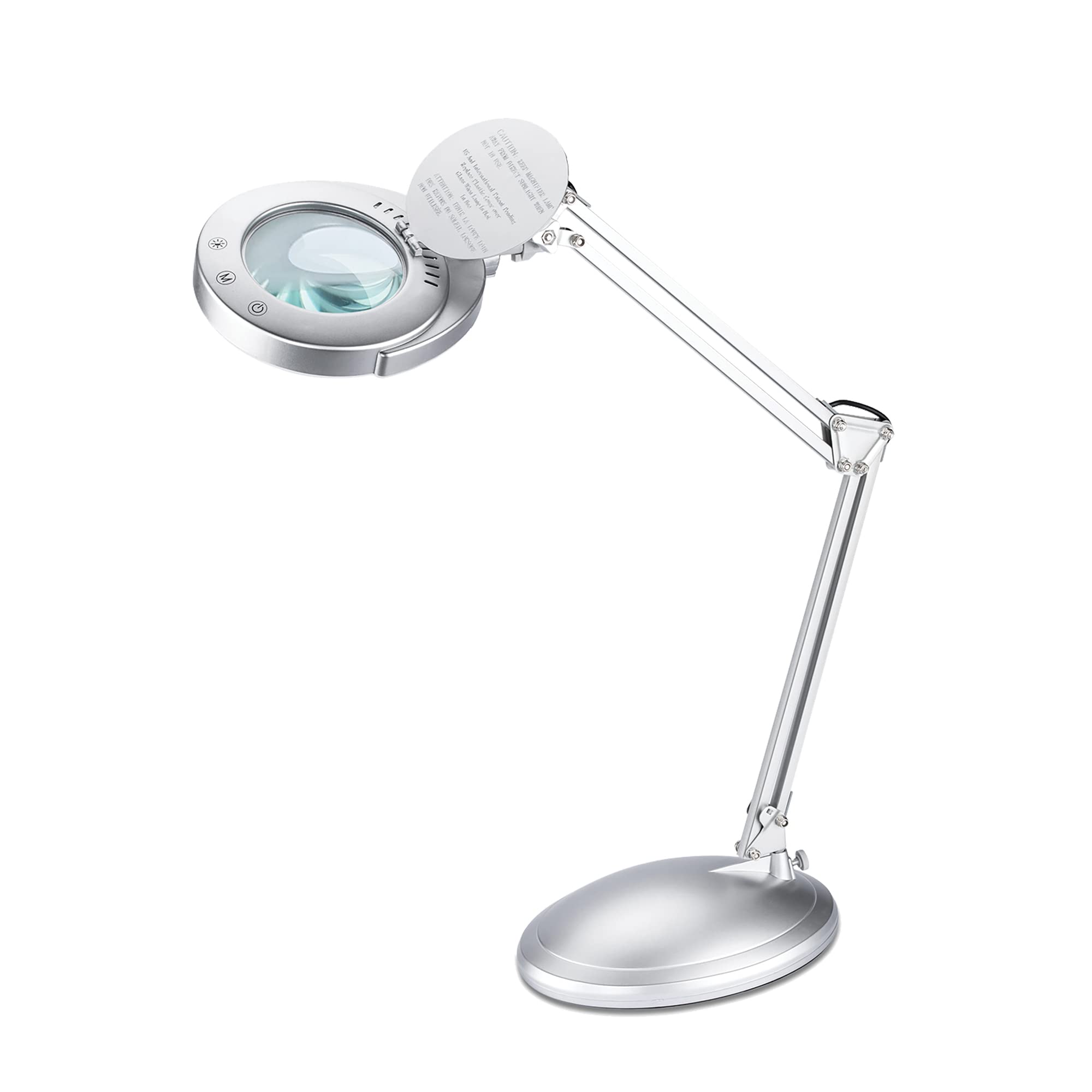 Victory Light 9VSL40203SC 22 inch Silver LED Magnifier Lamp with Clamp for use in Home, Office, and Crafting