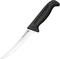 Cold Steel Commercial Series 6" Stiff Curved German 4116 Stainless Steel Fixed Blade Trailing Point Narrow Game & Fish Processing Cutting Boning Knife with Ergonomic Kray-Ex Handle