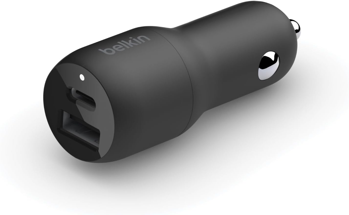 Belkin 37-Watt Dual USB Car Charger - Power Delivery 25W USB-C Port & 12W USB-A Port for PPS Charging Apple iPhone