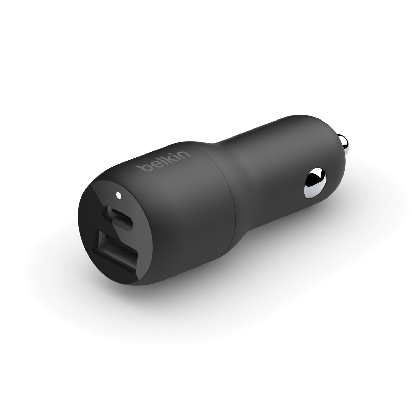 Belkin 37-Watt Dual USB Car Charger - Power Delivery 25W USB-C Port & 12W USB-A Port for PPS Charging Apple iPhone