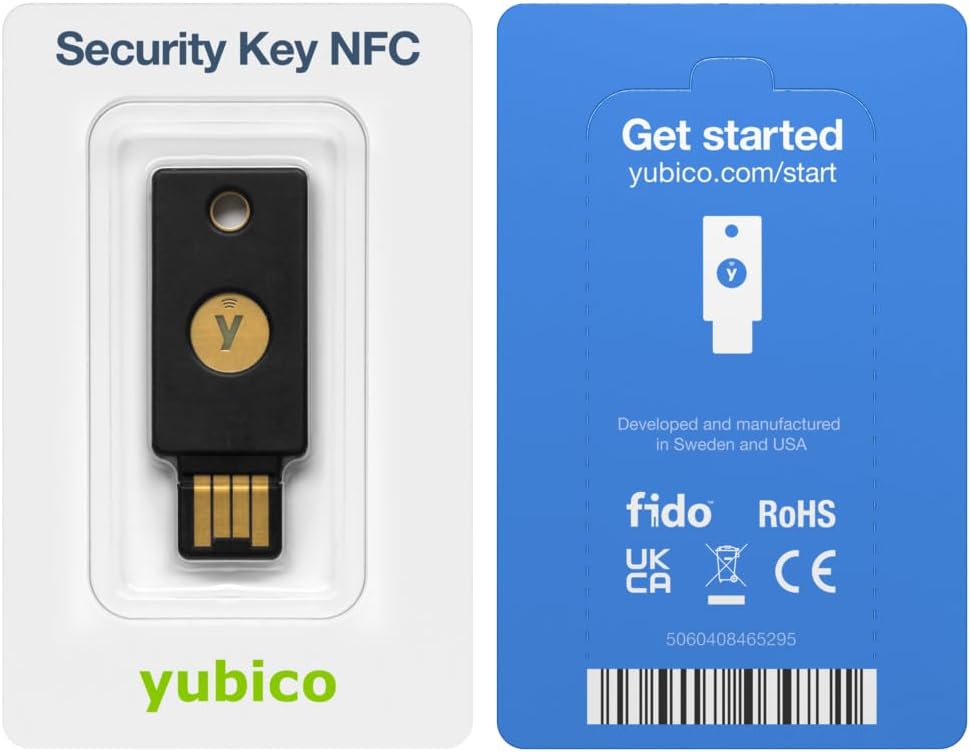Yubico Security Key NFC - FIDO2/WebAuthn & FIDO U2F