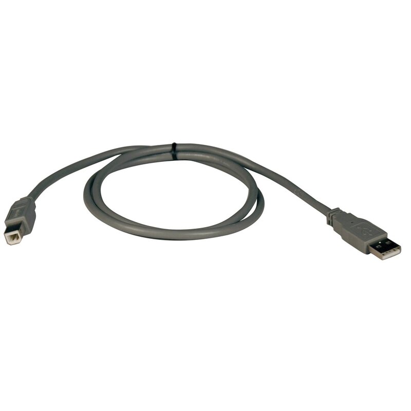Tripp Lite USB 2.0 Hi-Speed A/B Cable (M/M) 3-ft. (U021-003)